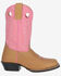 Image #2 - Smoky Mountain Little Girls' Mesa Western Boots - Square Toe, Pink, hi-res