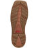 Justin Men's Rush Short Base Performance Western Boots - Broad Square Toe , Brown, hi-res