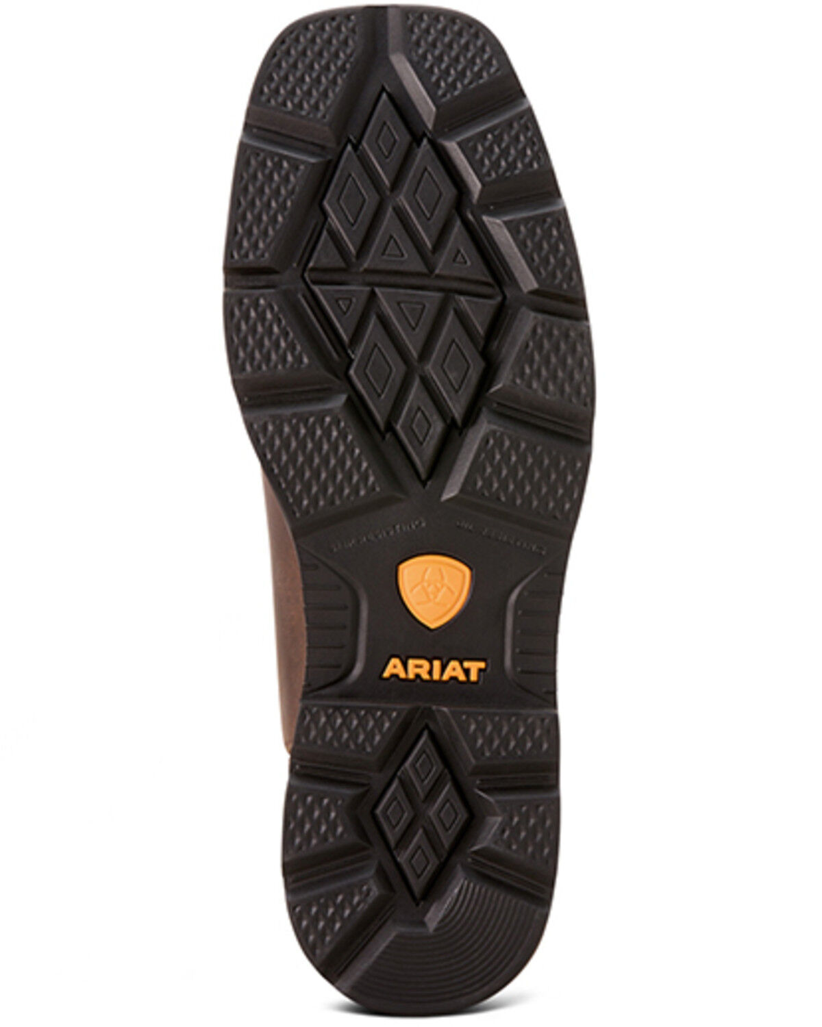 Image #5 - Ariat Men's Groundbreaker Square Toe Western Work Boots, Brown, hi-res