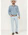 Image #1 - Cody James Men's Camino Wash Jackson Slim Straight Stretch Denim Jeans, Light Wash, hi-res