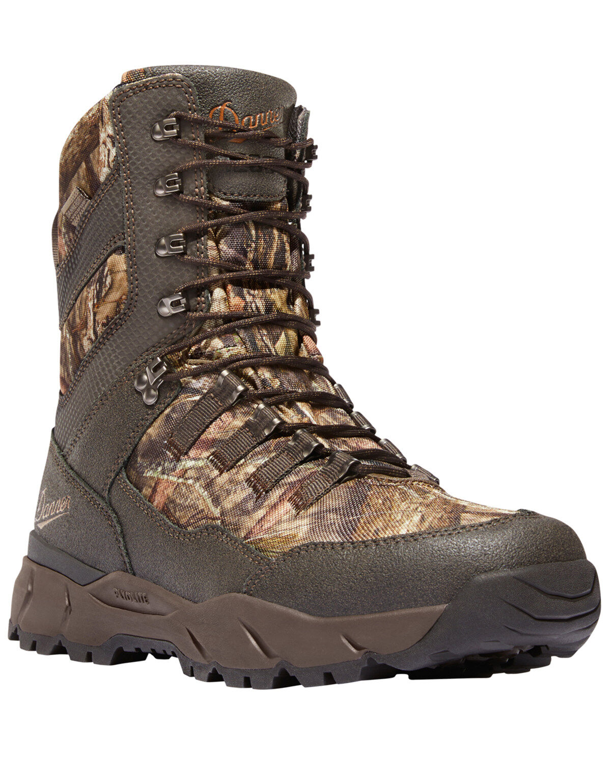 Image #1 - Danner Men's Mossy Oak Vital 8" Lace-Up Waterproof 1200G Insulated Boots - Soft Toe, Camouflage, hi-res