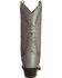 Image #7 - Old West Men's Smooth Leather Western Boots - Round Toe, Grey, hi-res