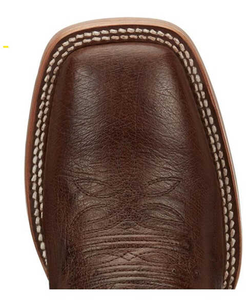 Image #6 - Justin Women's Ralston Exotic Smooth Ostrich Skin Western Boots - Broad Square Toe, Chocolate, hi-res