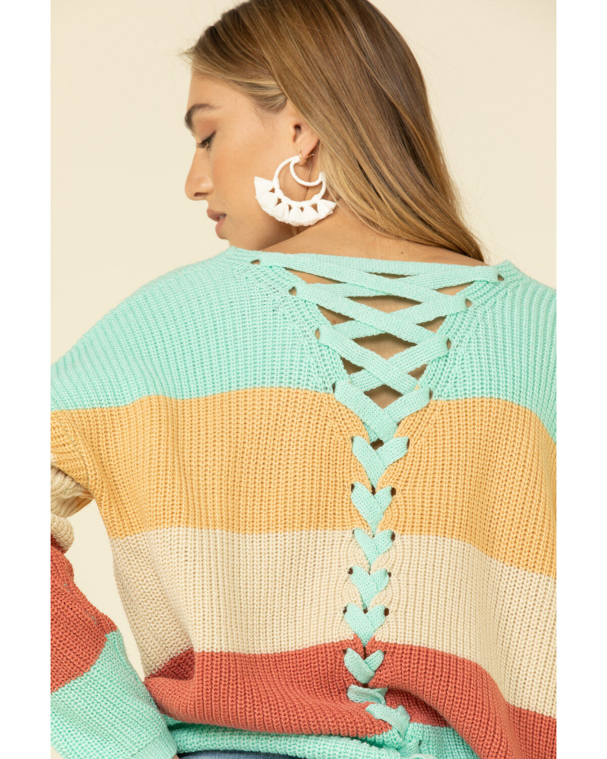pastel color cardigan