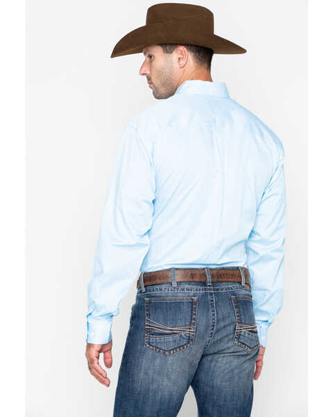 Image #3 - Cinch Men's Striped Print Shirt - Big & Tall, Light Blue, hi-res