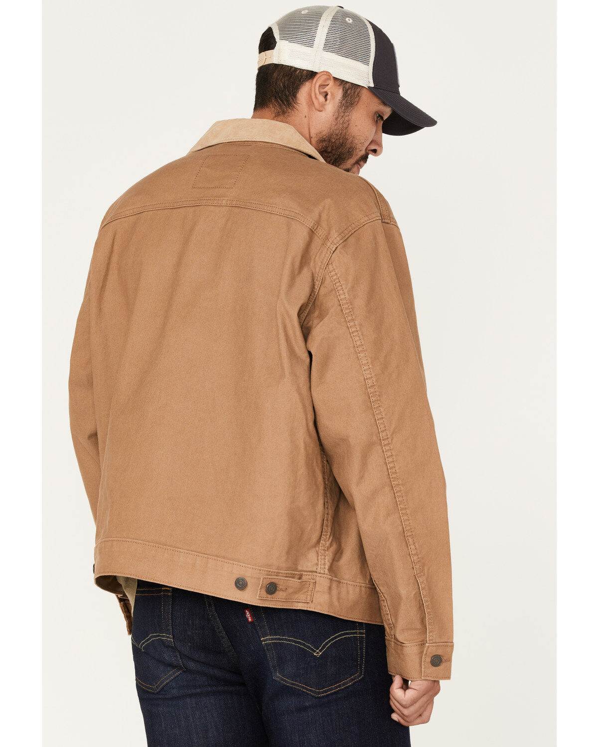Image #4 - Levi's Men's Stock Trucker Jacket, Tan, hi-res