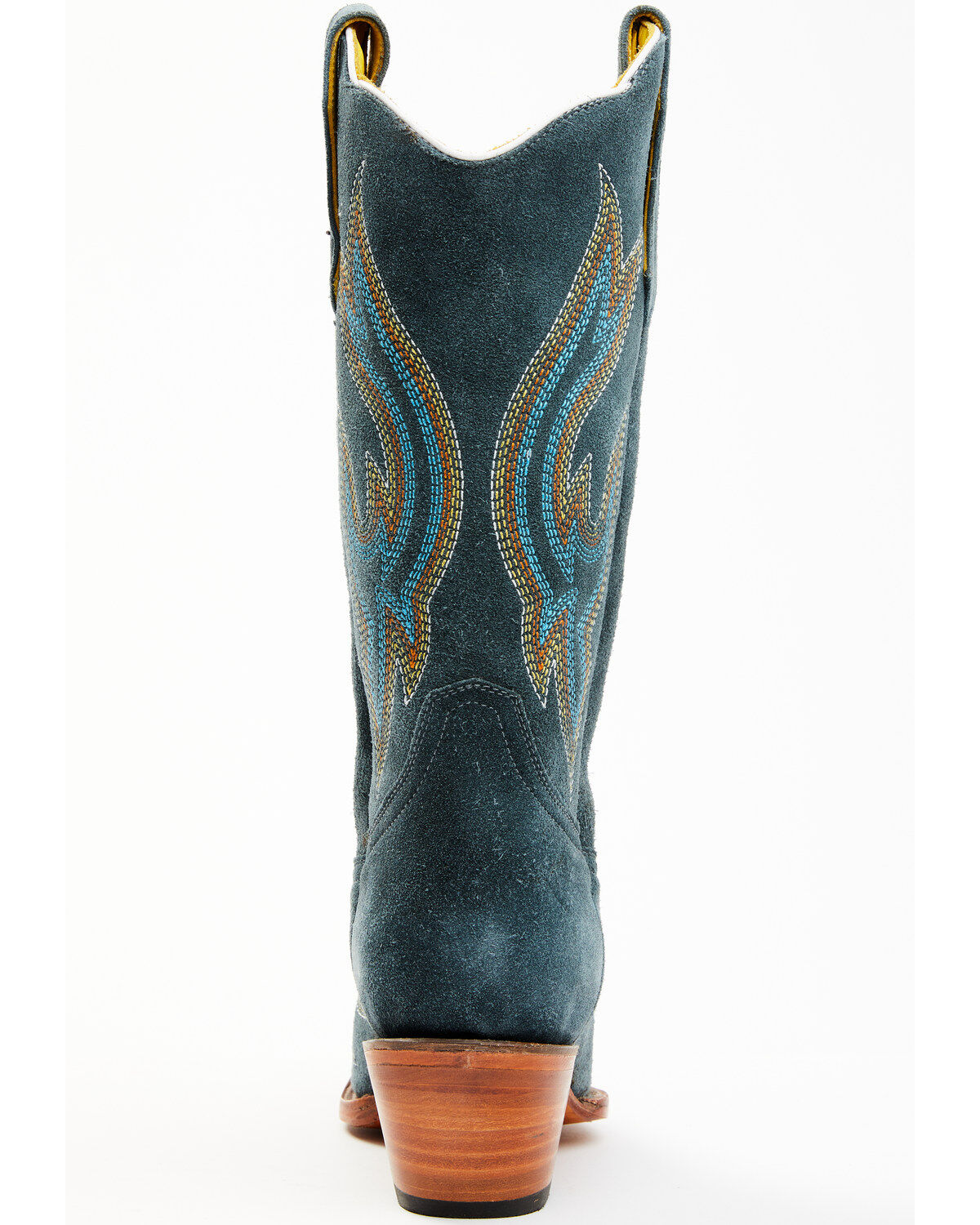 Product Name:  Planet Cowboy Women's Steel My Blues Psychedelic Suede Leather Western Boot - Snip Toe