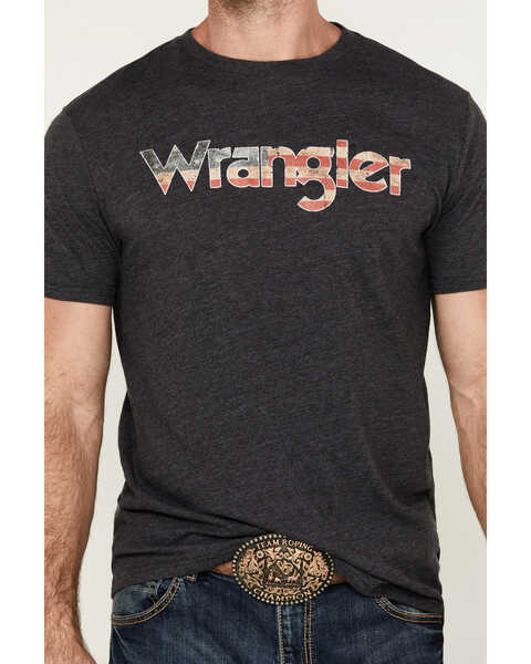 Image #3 - Wrangler Men's Americana Logo Short Sleeve Graphic T-Shirt , Black, hi-res