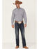 Cinch Men's Plaid Print Long Sleeve Button Down Western Shirt , White, hi-res
