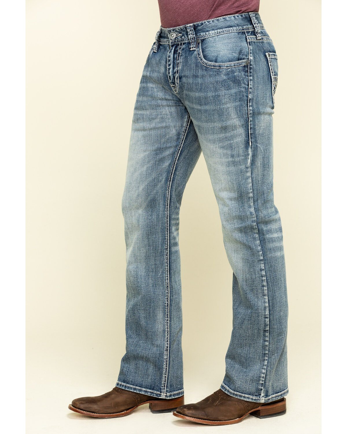 Rock Roll Denim Men's Pistol Reflex Stretch Regular Bootcut