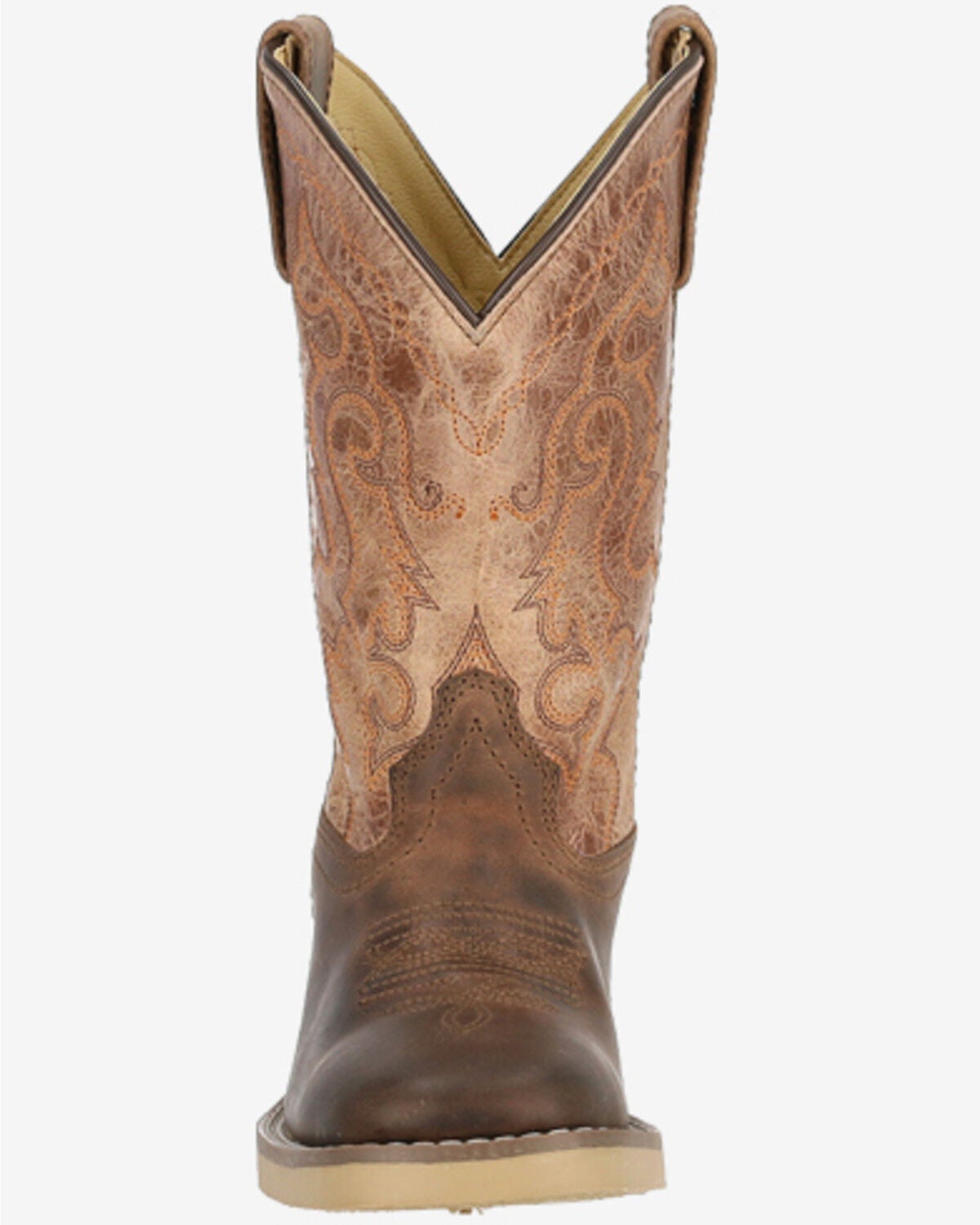 Image #3 - Smoky Mountain Little Boys' Caleb Western Boots - Broad Square Toe, Brown, hi-res