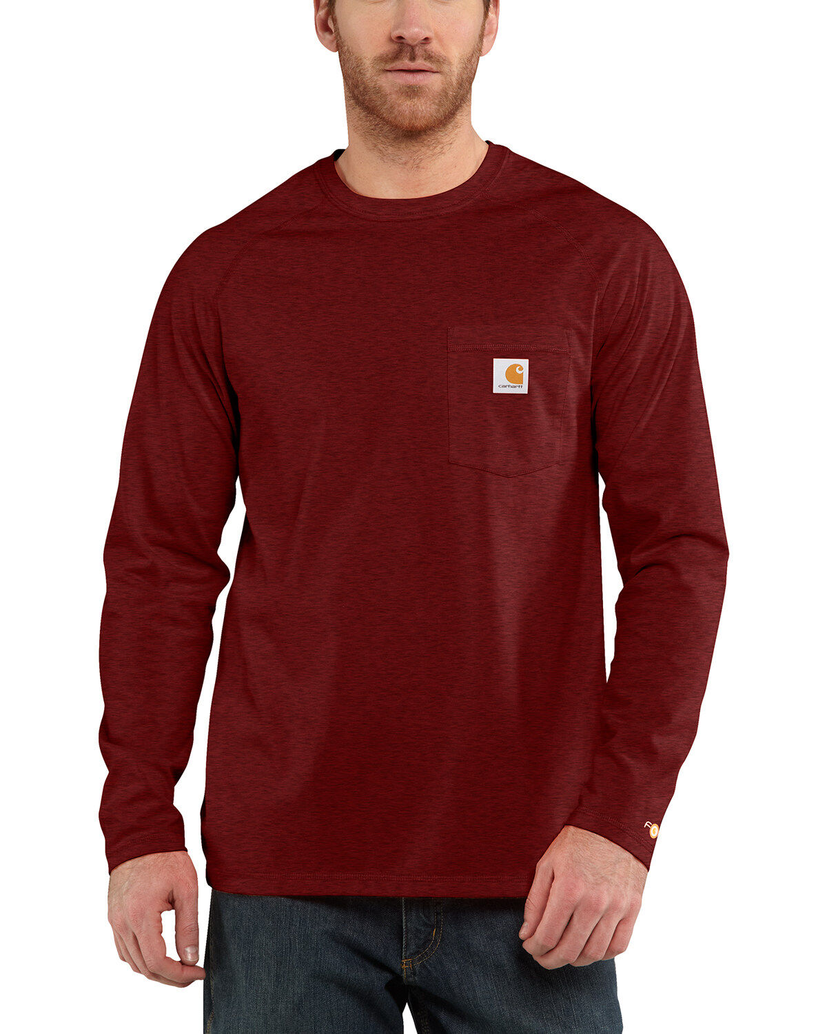Image #2 - Carhartt Men's Solid Force Long Sleeve Work Shirt - Big & Tall, , hi-res