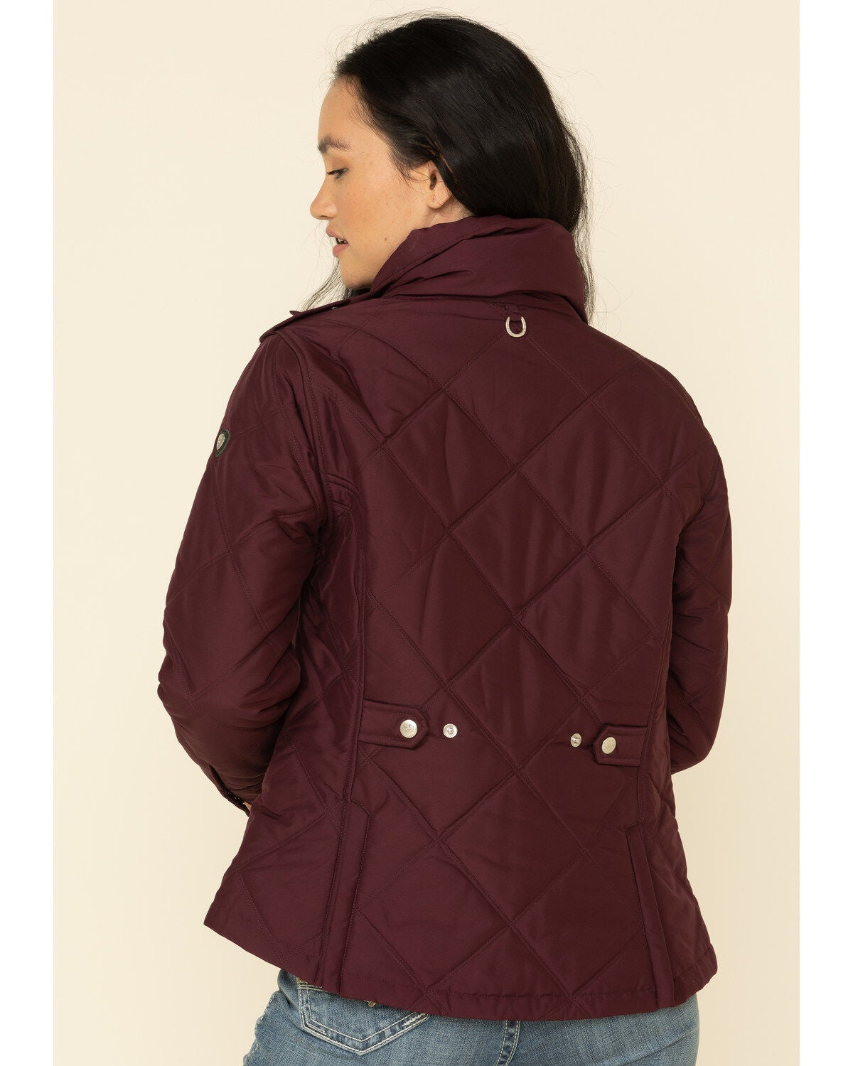 maroon ariat jacket
