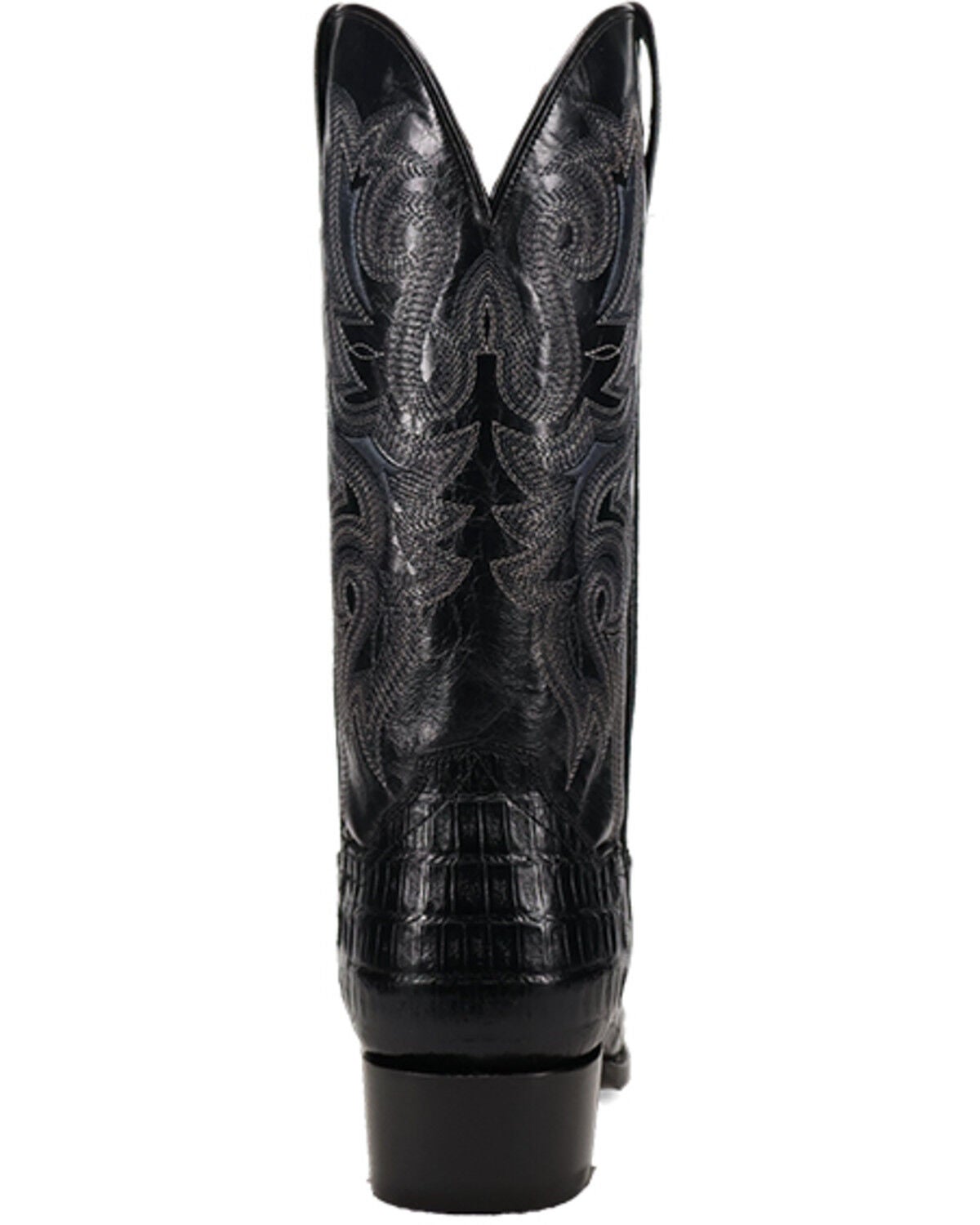 Image #5 - Dan Post Men's Zandor Exotic Caiman Western Boots - Square Toe, Black, hi-res