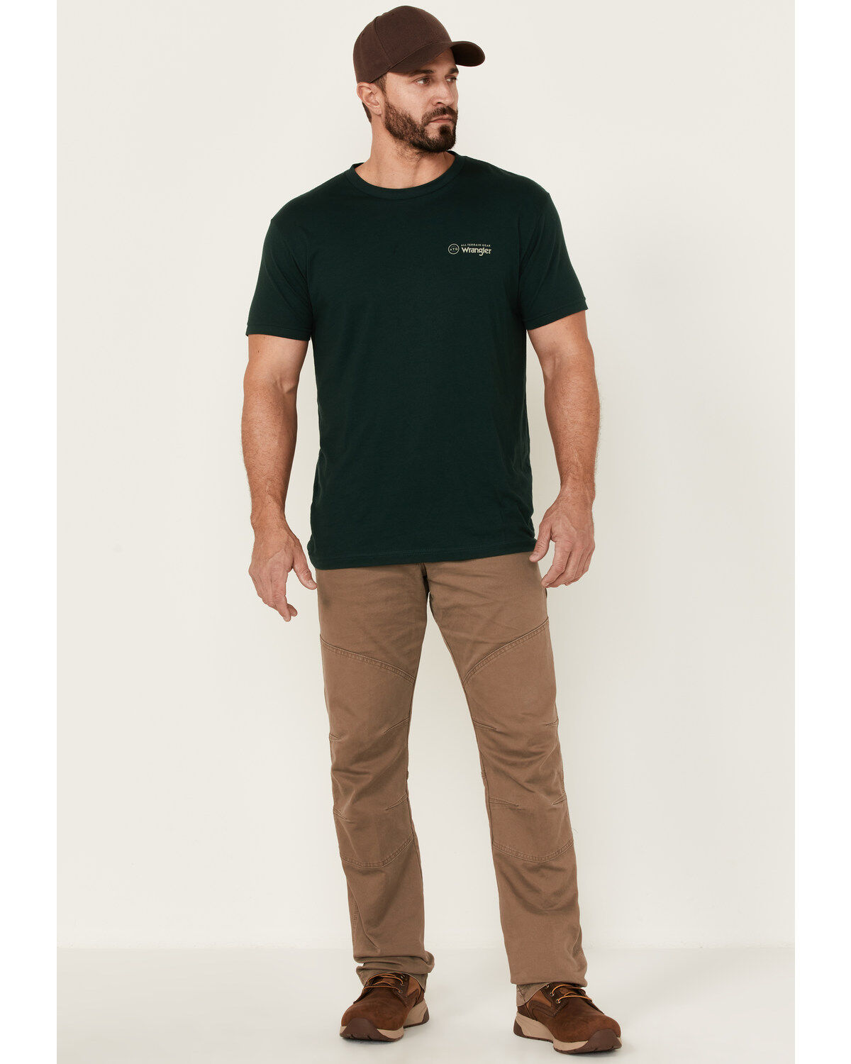 Image #1 - ATG by Wrangler Men's Morel Utility Asymmetric Cargo Pants, Brown, hi-res