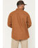 Image #4 - Hawx Men's Grid Plaid Print Long Sleeve Button-Down Flannel Shirt, Rust Copper, hi-res