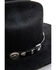 Cody James Men's Silver Concho Hat Band, Black, hi-res
