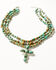 Paige Wallace Women's Turquoise Beaded Cross Necklace, Turquoise, hi-res