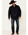 Image #2 - Outback Trading Co Men's Solid Harrison Snap-Front Jacket, Navy, hi-res