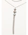 Image #2 - Shyanne Women's Triple Stone Jasper Fringe Necklace, Silver, hi-res