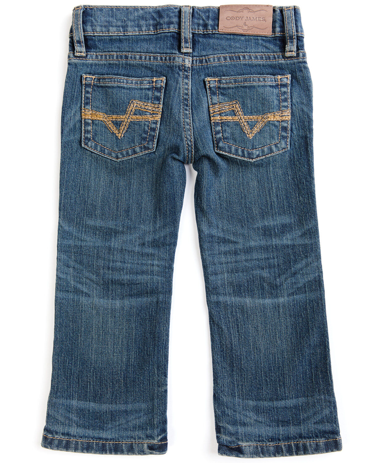 Image #3 - Cody James Toddler Boys' Saguaro Dark Wash Mid Rise Stretch Slim Bootcut Jeans, Blue, hi-res