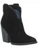 Dingo Women's Black Flannie Fashion Booties - Round Toe, Black, hi-res