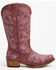 Image #2 - Roper Women's Raspberry Riley Vintage Western Boots - Snip Toe, Red, hi-res