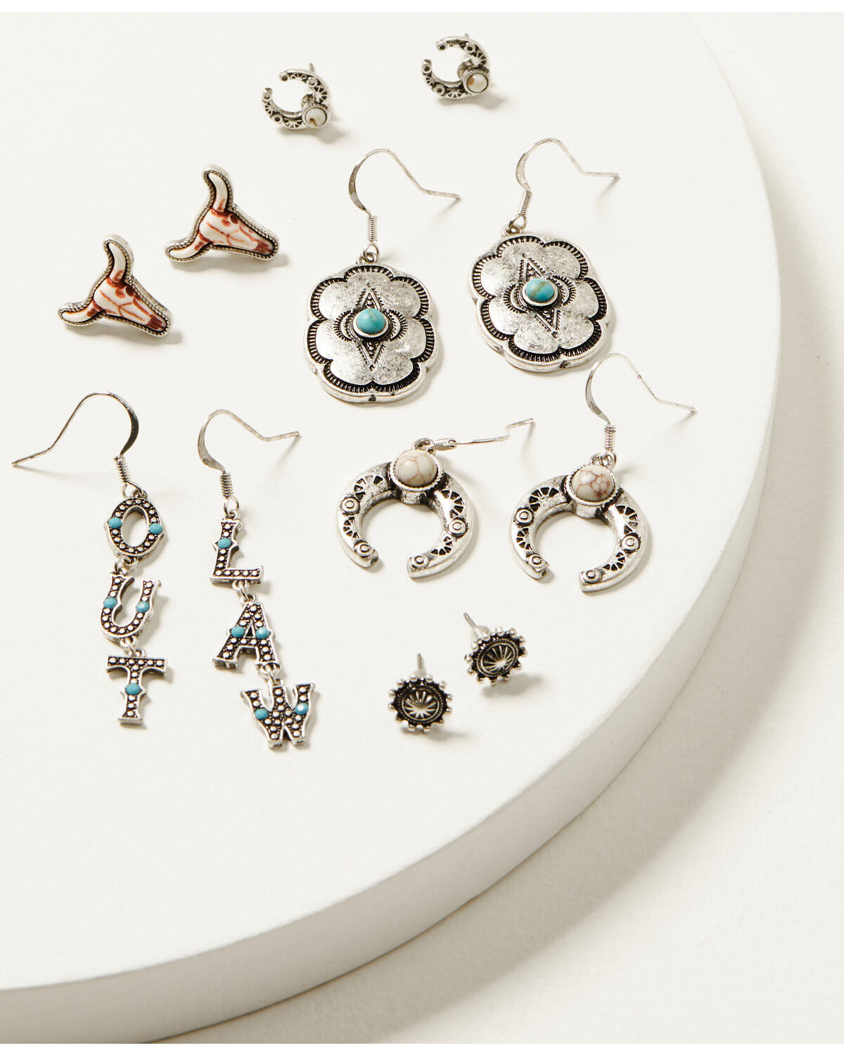 Image #1 - Idyllwind Women's Calais Outlaw Earring Set - 6 Piece, Silver, hi-res