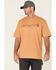 Image #1 - Carhartt Men's Yellowstone Heather Midweight Signature Logo Short Sleeve Work T-Shirt , , hi-res