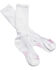 Dan Post Women's Cowgirl Certified Sleek Thin 2 Pack Crew Socks, White, hi-res