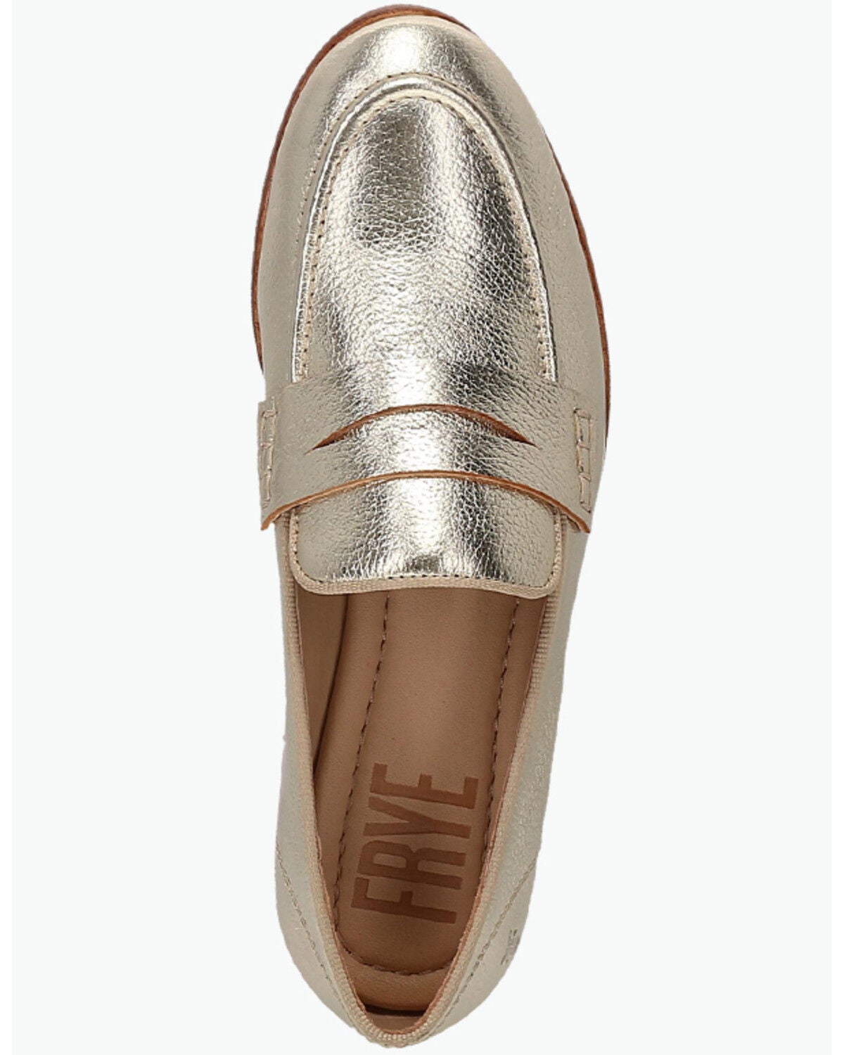 Image #6 - Frye Women's Faith Loafers, Gold, hi-res