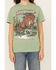 Image #3 - Youth In Revolt Women's Adventure Horse Short Sleeve Graphic Tee , Sage, hi-res