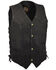 Milwaukee Leather Men's Performance Classic Black Denim Vest - Big, Black, hi-res