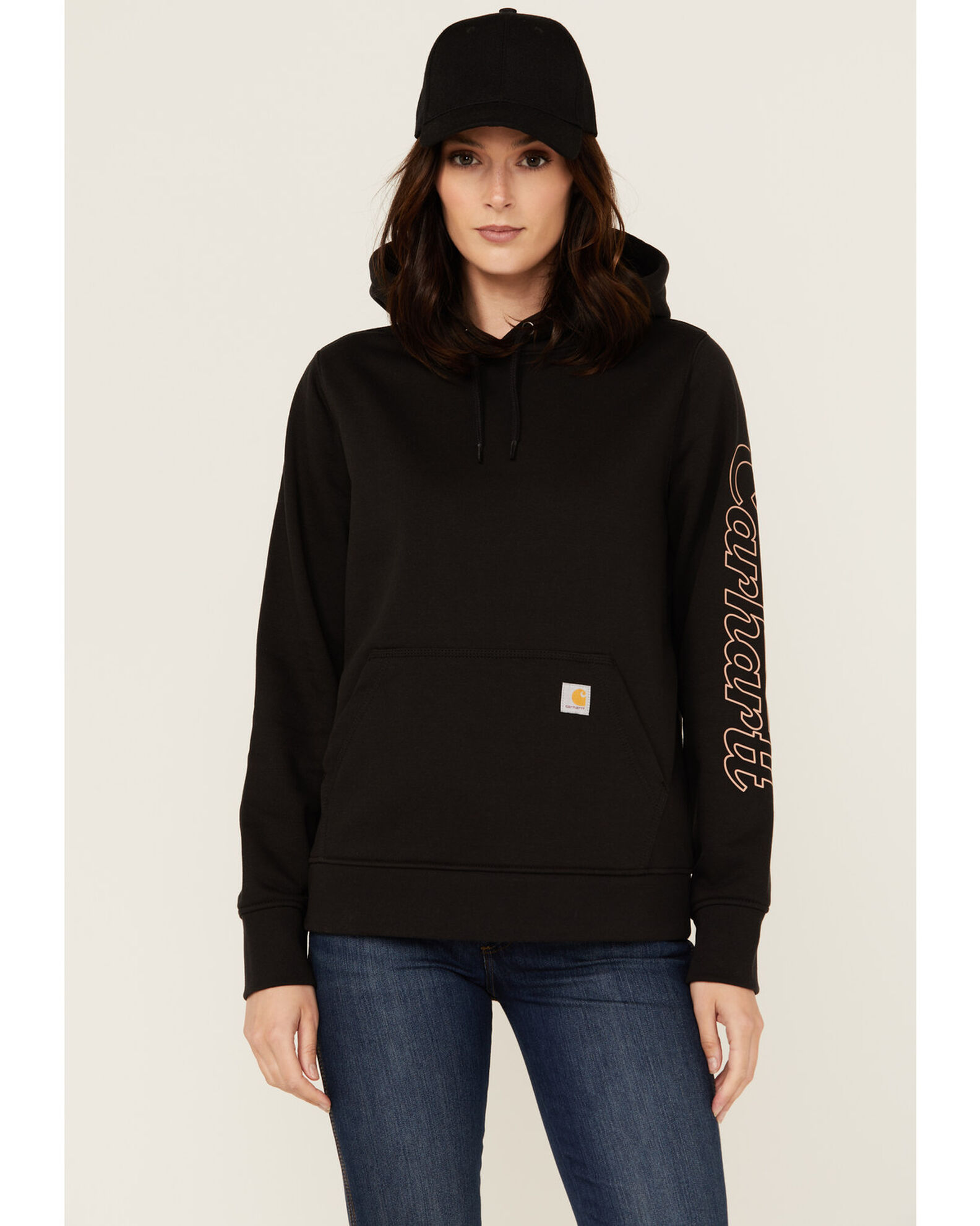Carhartt Women's Relaxed Fit Rain Defender Hooded Graphic Sweatshirt
