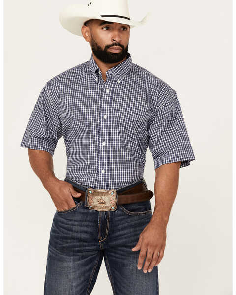 Wrangler Riata Men's Assorted Plaid Button-Down Western Shirt , Multi, hi-res