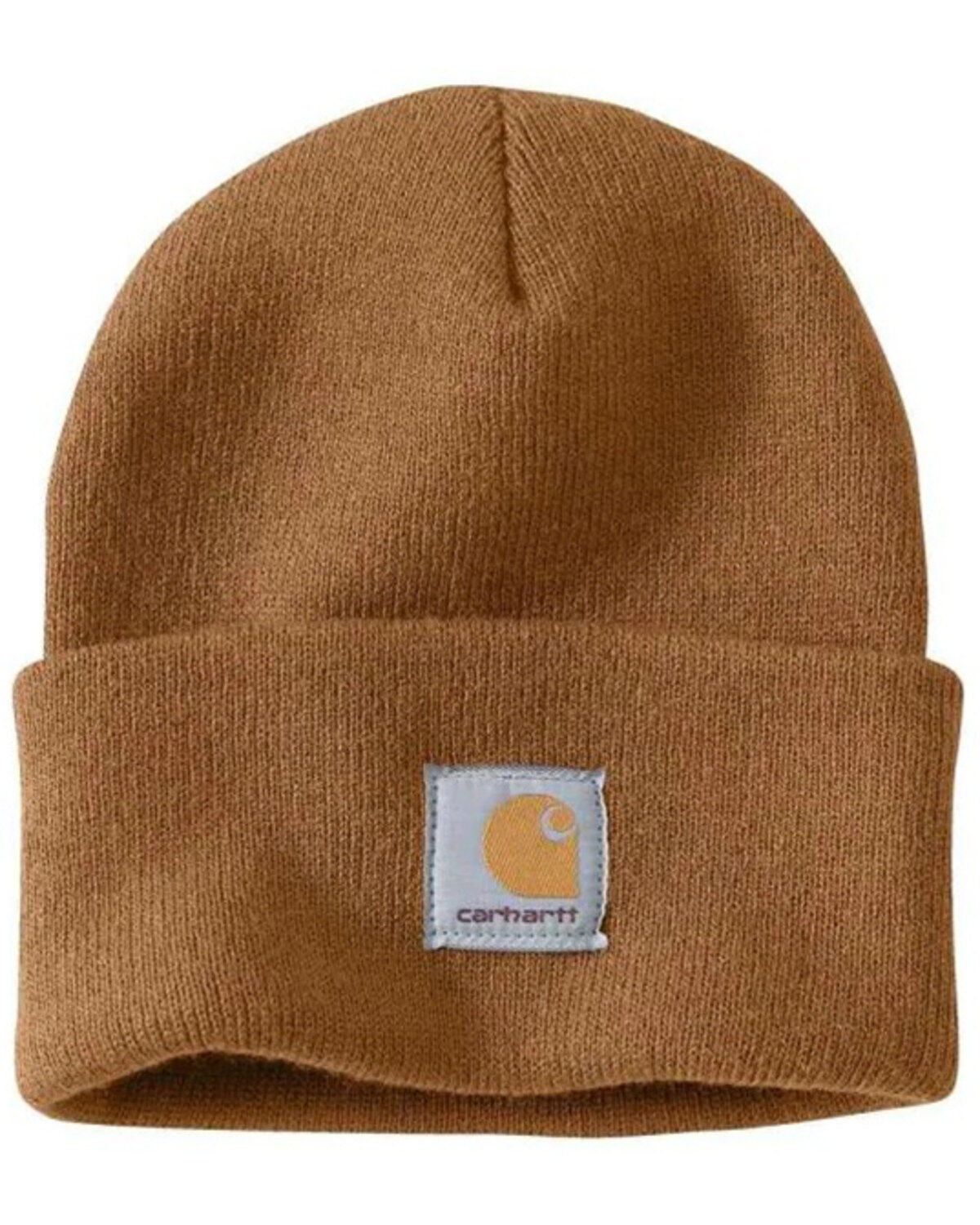 Image #1 - Carhartt Men's Acrylic Watch Hat, Brown, hi-res