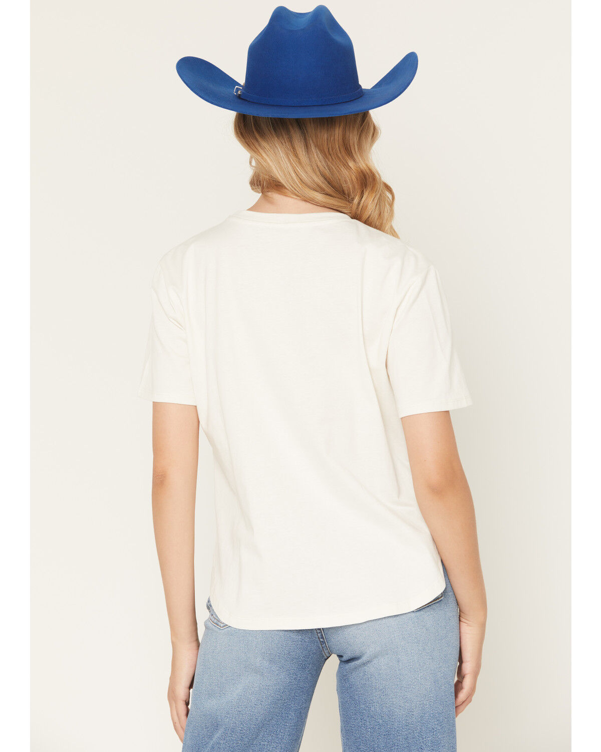 Image #4 - Blended Women's Yee Haw Cowboy Oversized Short Sleeve Graphic Tee, Cream, hi-res