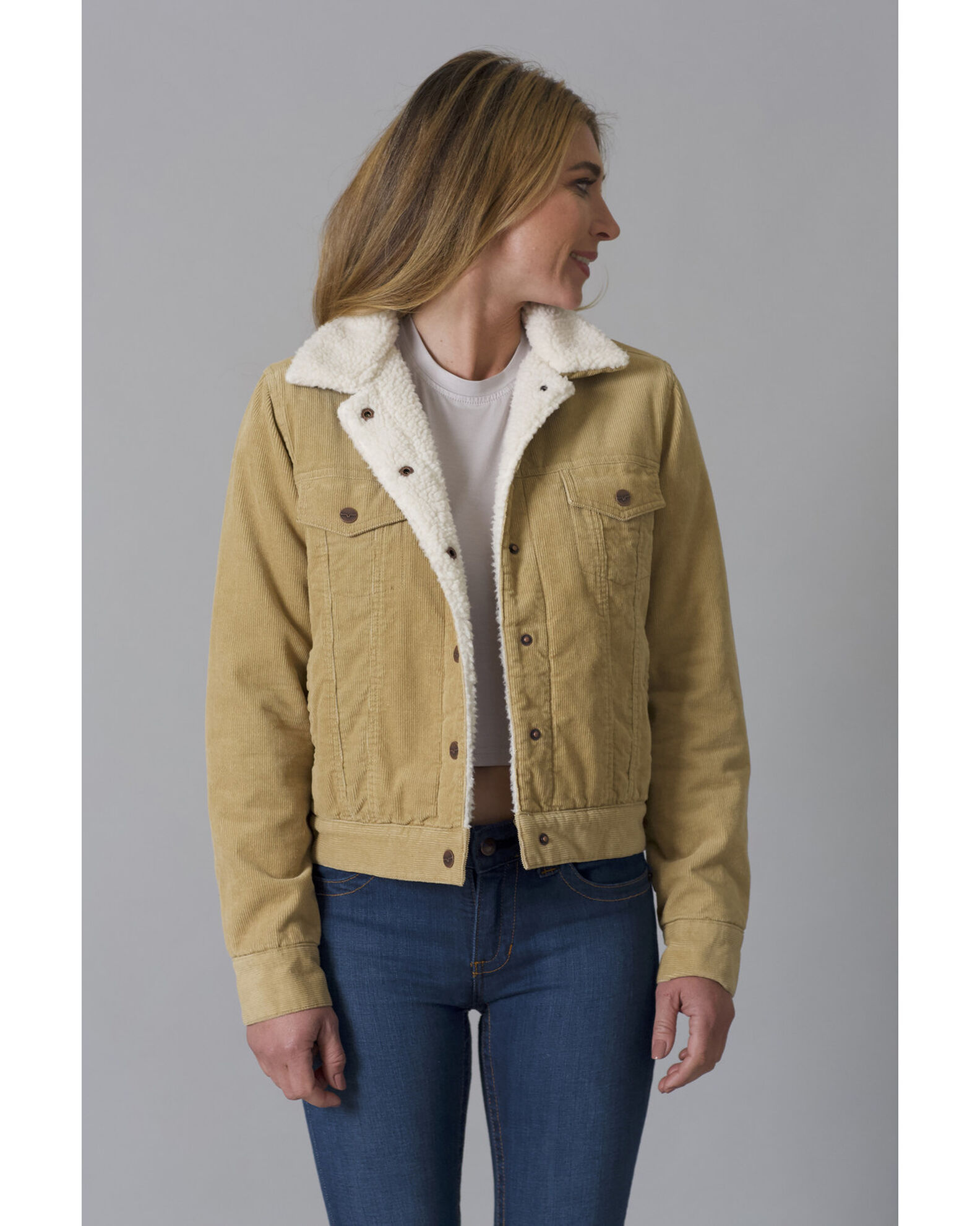 Corduroy jacket discount womens sherpa