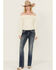 Image #3 - Grace in LA Women's Medium Wash Mid Rise Diamond Pocket Bootcut Stretch Denim Jeans, Medium Wash, hi-res