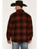 Image #4 - Ariat Men's Retro Buffalo Plaid Print Snap Shirt Jacket, Red, hi-res