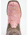 Image #6 - Roper Little Girls' Glitter Southwest Western Boots - Square Toe, Pink, hi-res