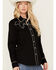 Image #3 - Panhandle Women's Retro Studded Long Sleeve Snap Western Shirt, Black, hi-res