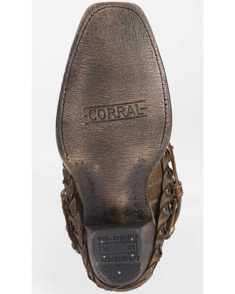 Image #6 - Corral Women's Woven Stud & Harness Boots - Square Toe, , hi-res
