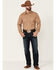 Stetson Men's Solid Brown Long Sleeve Snap Western Shirt , Brown, hi-res