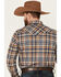 Image #4 - Pendleton Men's Canyon Ombre Plaid Long Sleeve Button-Down Western Shirt, Navy, hi-res