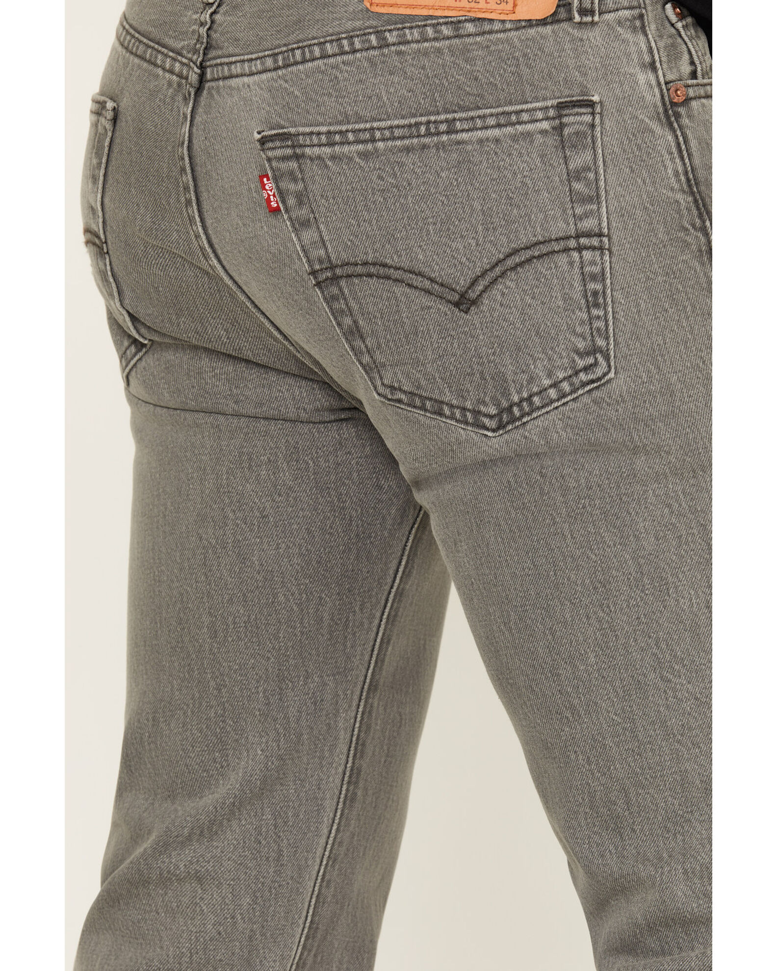 Image #4 - Levi's Men's Dirienzo Original Straight Fit Rigid Stretch Denim Jeans, Grey, hi-res