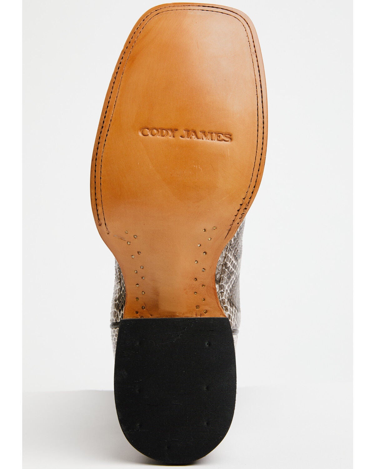 Image #7 - Cody James Men's Rat Belly Exotic Snake Western Boots - Broad Square Toe, Natural, hi-res