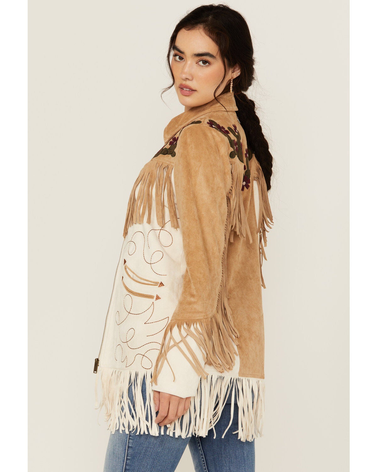 Image #4 - Powder River Outfitters Women's Faux Suede Fringe Jacket, , hi-res