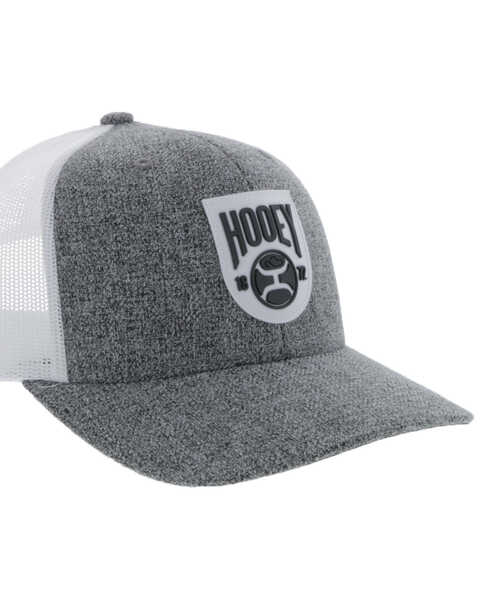 Image #6 - Hooey Men's Bronx Shield Patch Trucker Cap , Grey, hi-res