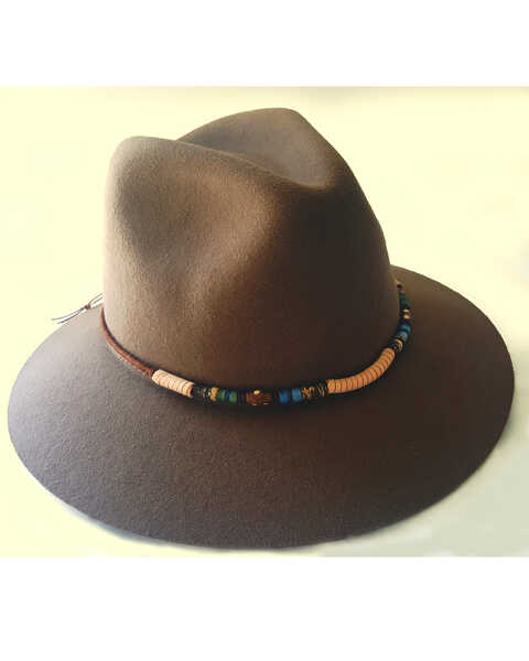'ale by Alessandra Women's Denali Felt Western Fashion Hat, Beige/khaki, hi-res